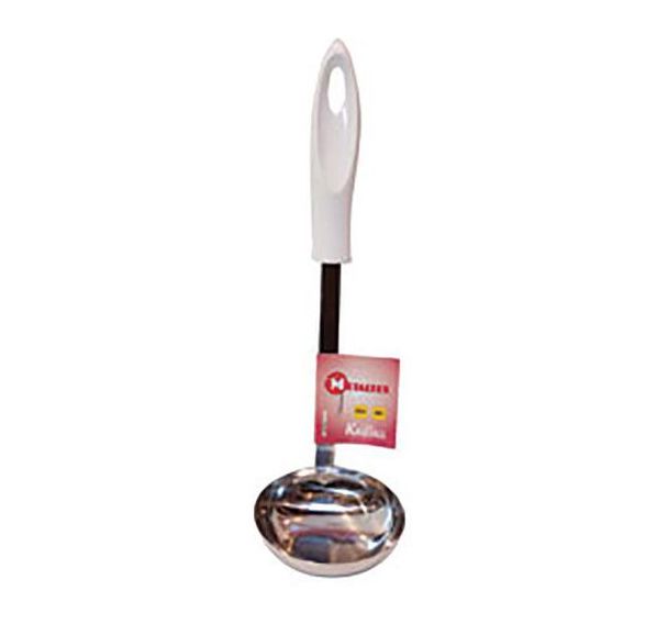 Lot de 8 Louche inox à manche en plastique avec trou