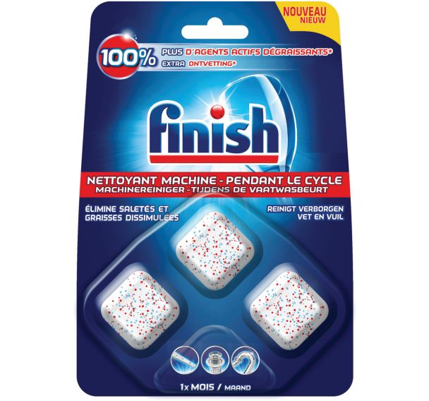 Lot de 8 Nettoyant machine pendant le cycle x 3