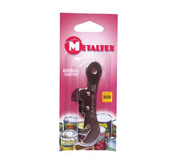 Ouvre-boîte en inox et lame trempée - Metaltex (Lot de 8)