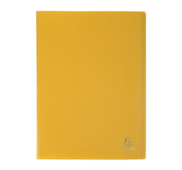 Lot de 8 Protège-document souple opaque A4 jaune à 120 vues