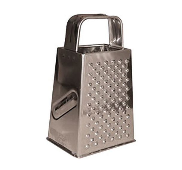 Lot de 8 Râpe carrée 4 faces en inox poignée en inox