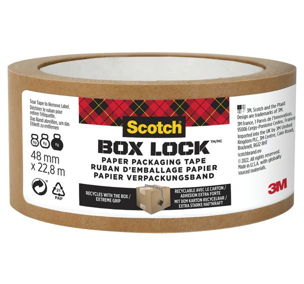 Lot de 8 Ruban adhésif papier Box Lock Scotch® - 3M