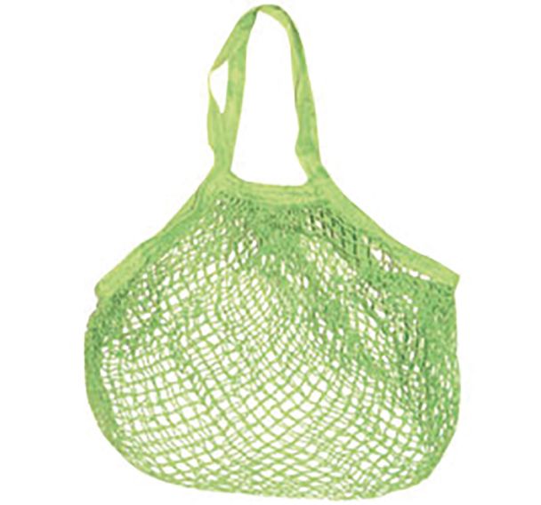 Lot de 8 Sac filet coton de couleur vert anis
