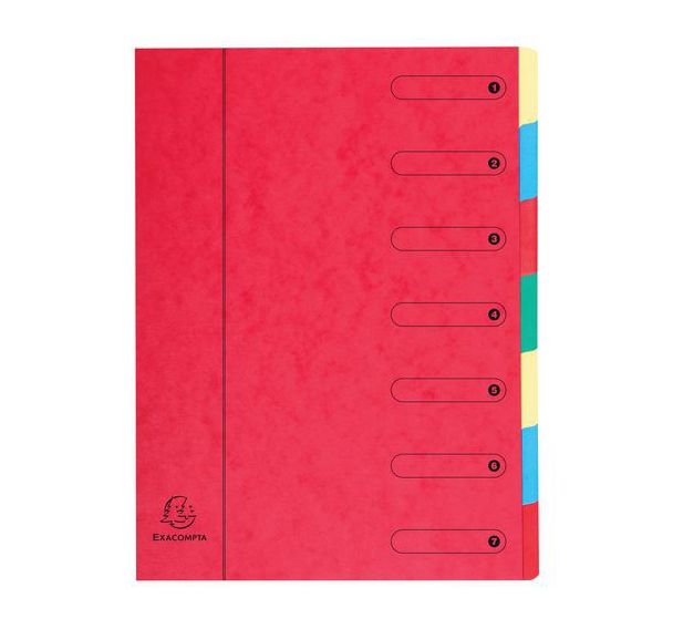 Lot de 8 Trieur extensible harmonika sans élastique 7 compartimentsA4