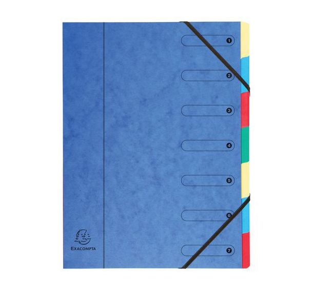 Lot de 8 Trieur harmonika nature future carte lustrée 7 compartiments