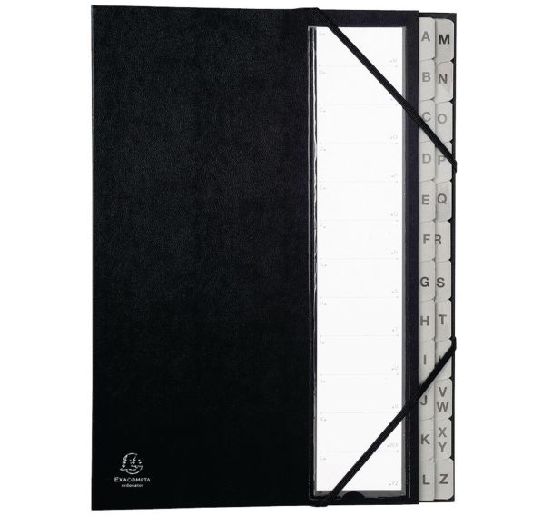 Lot de 8 Trieur rigide ordonator dos extensible 24 compartiments A-Z