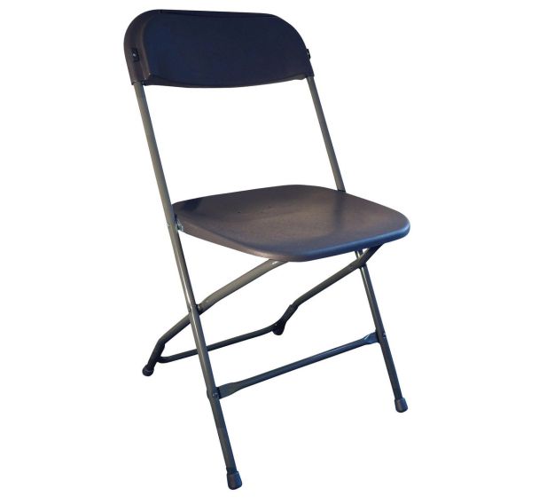 Lot de 8 chaises pliantes Rio coloris anthracite