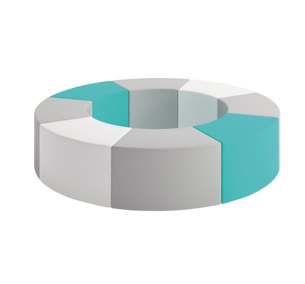 Lot de 8 poufs incurvés flexibles Filos