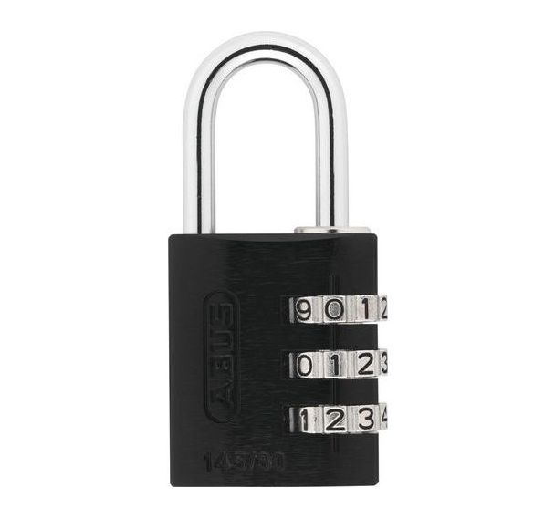 Lot de 9 Cadenas Combinaison 145-30mm Noir - Abus