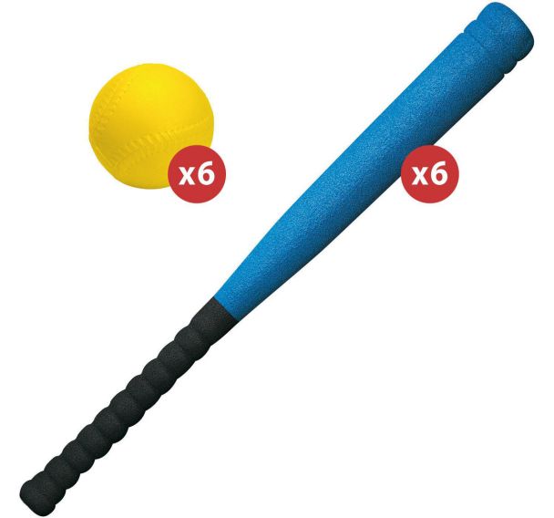 Lot de battes et balles en mousse initiation basic