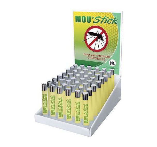 Lotion corporelle anti-moustiques Mou'stick - 10ml - Lot de 48