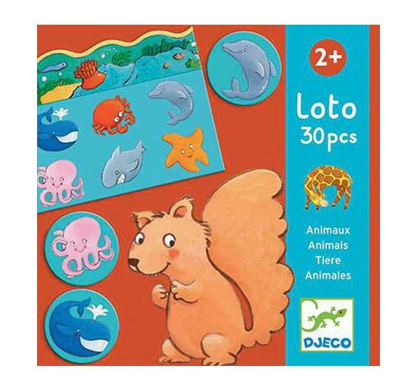 Loto des animaux en carton