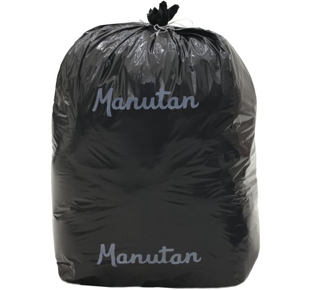 Lots de 500 sacs poubelle noir - Déchet léger - 30 L