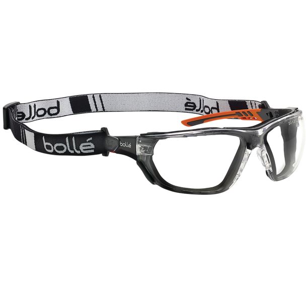 Lunette de protection incolore Ness+ avec mousse et tresse