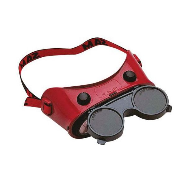 Lunettes de soudeur relevables