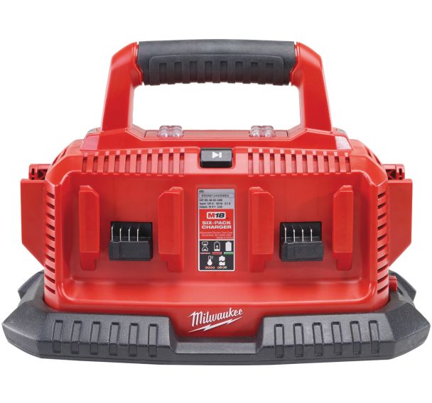 M1418C6 - Chargeur 14,4V - 18V, système M14 à M18, jusqu'à 6 Batteries