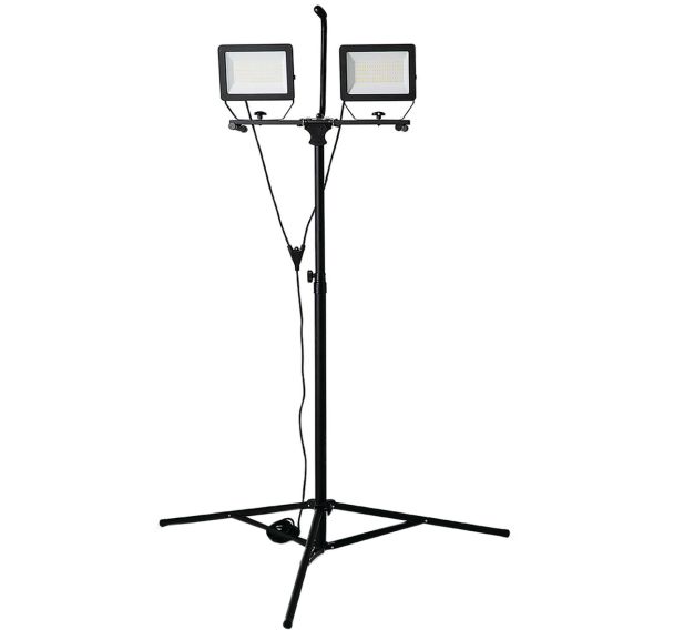 MINOS LED sur trépied 17 000 Lumen, câble 3m, IP65, Noir