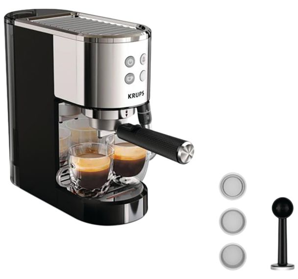 Machine Expresso automatique Inox - Virtuoso + - XP444C10 - 1350 W - Krups