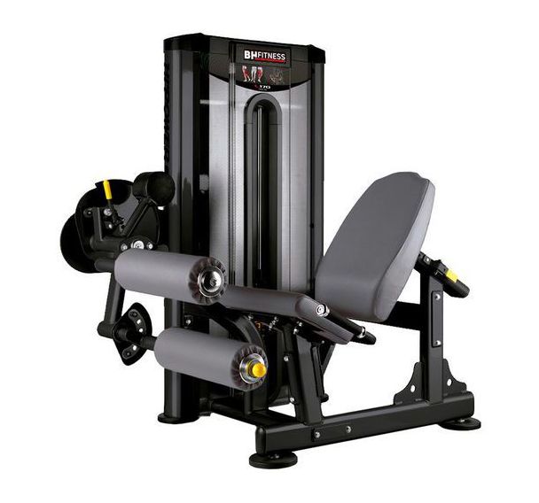 Machine Flexion Des Jambes Assis Marque BH Gamme Pro Chargee à 90 kg