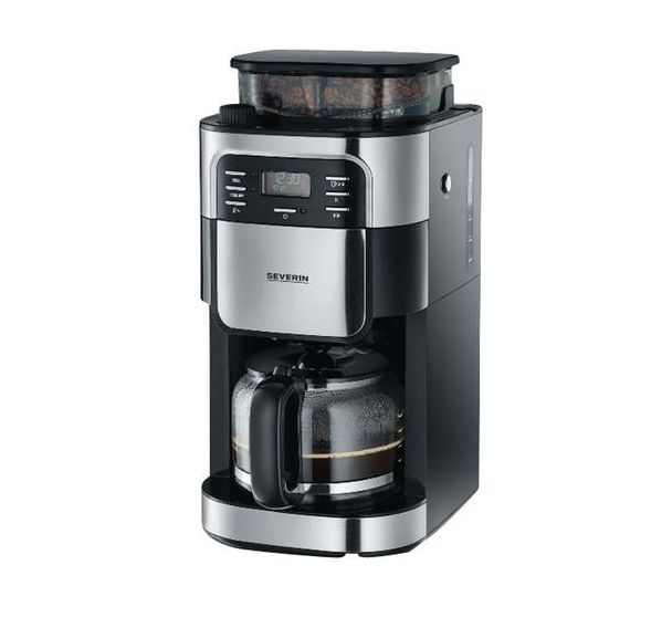 Machine à café Avec broyeur SEVERIN - 4810 - 1000 Watts-noir&inox