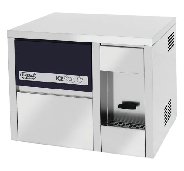 Machine à glaçons pleins 22 kg/24h, distributeur d'eau, condenseur eau- BR 18 CN