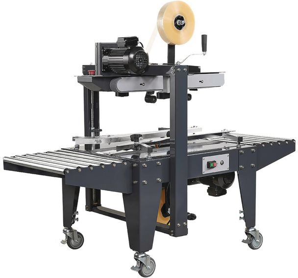 Machine à poser l'adhésif entrainement verticale