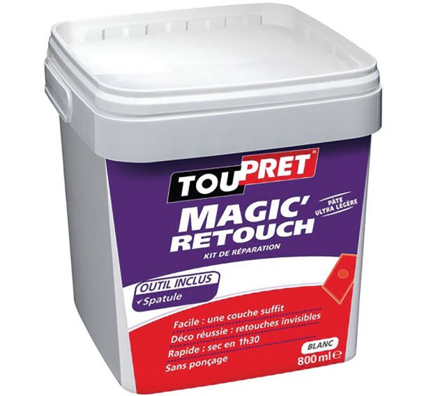 Magic'retouch enduit réparation 800ml +spatule Toupret GSB