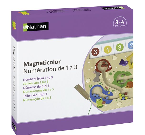Magneticolor - numération de 1 à 3-Nathan