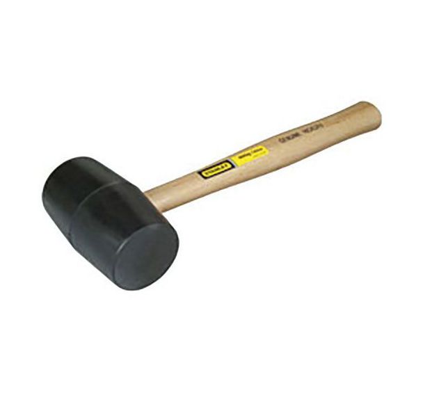 Maillet manche bois tête en caoutchouc diamètre 60 mm