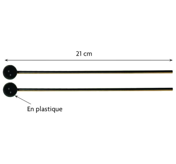 Mailloches carillon/notes separees noires-Fuzeau