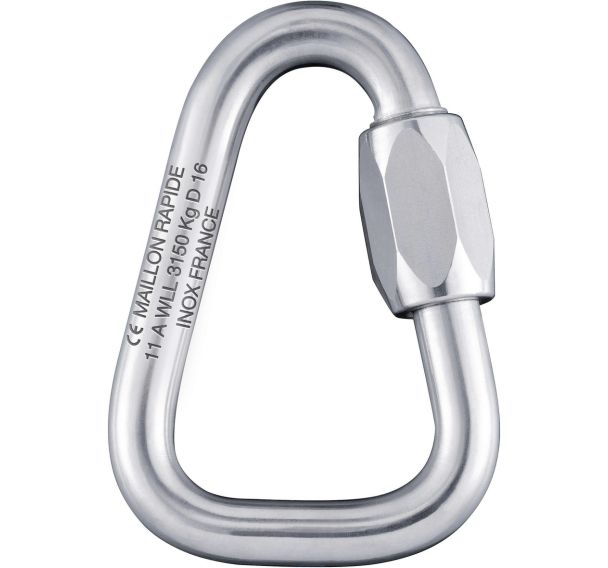 Maillon rapide delta en acier inoxydable - Peguet
