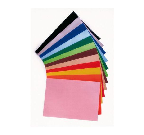 Main de 25 feuilles 50 x 65, 220g, 12 teintes assorties