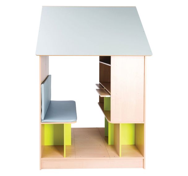 Maison CUBO banc avec 2 tablettes amovibles