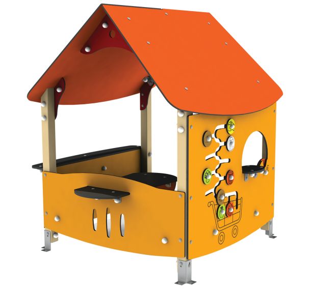 Maisonnette avec toit L'épicerie alu beige - Manutan Expert