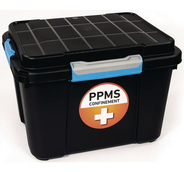 Mallette de secours confinement PPMS 150 personnes avec talkie walkie-Securimed
