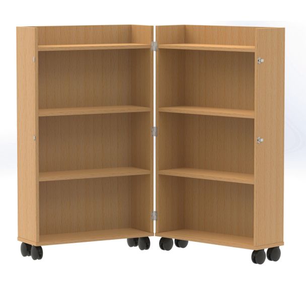 Malle à livres Oscar coloris hêtre - Manutan Expert