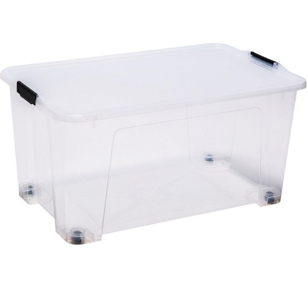 Malle de rangement de 110L avec roulettes - sundis