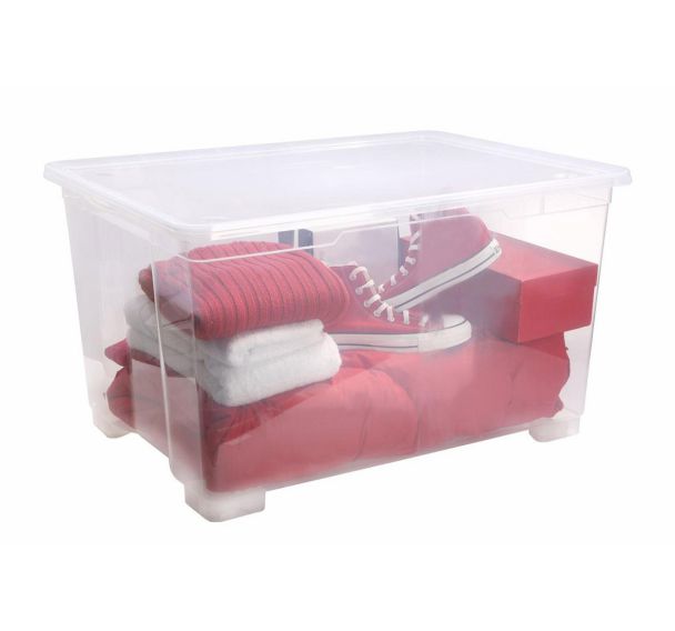 Malle de rangement de 140L avec roulettes