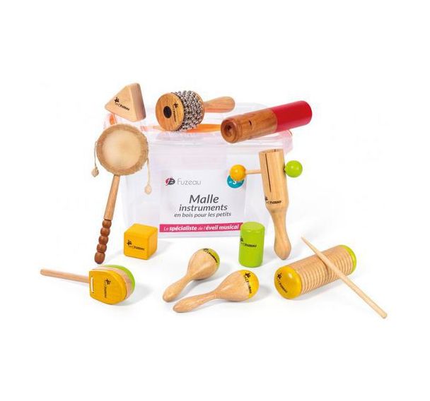 Malle instruments en bois pour les petits