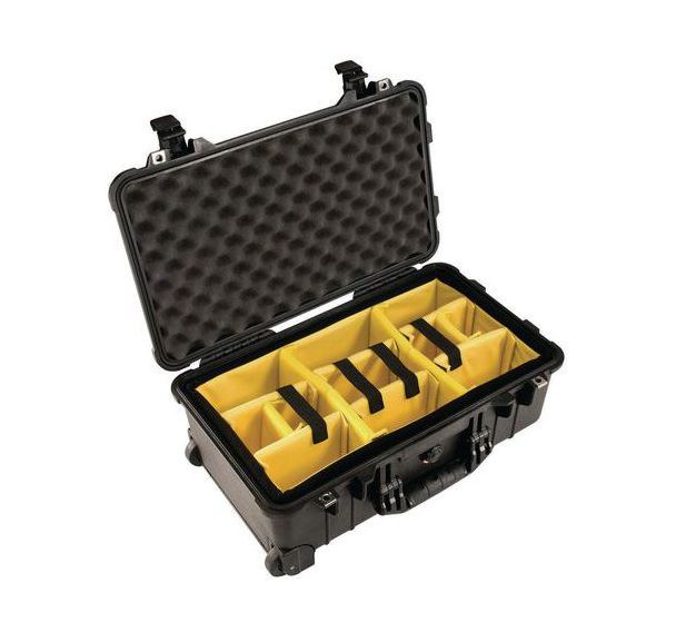 Mallette-trolley étanche à compartiments Peli