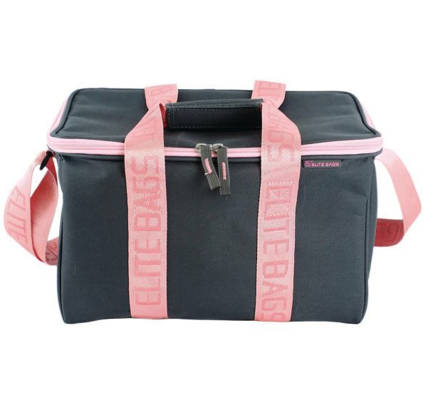 Mallette Elite Bags - Multy - gris - bandoulière rose