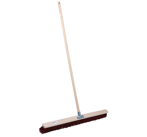 Manche en bois 1m50 et balai poils synthétiques 1m - Manutan