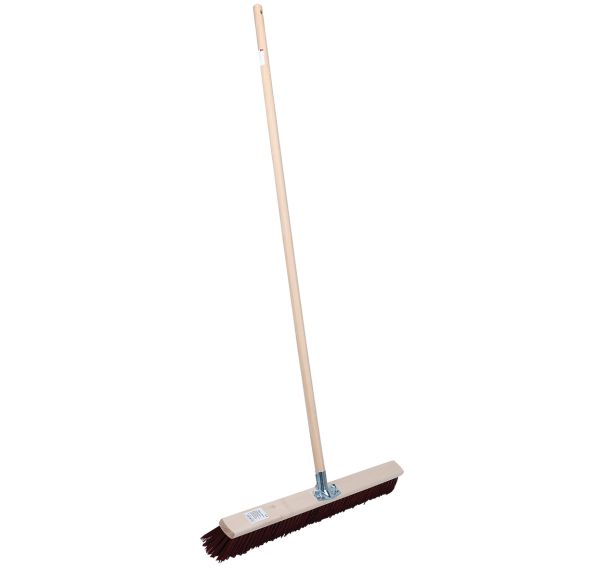Manche en bois 1m50 et balai poils synthétiques 80cm-Manutan
