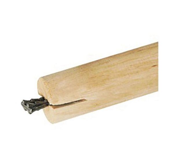 Manche en bois préfendu pour dame avec clavette