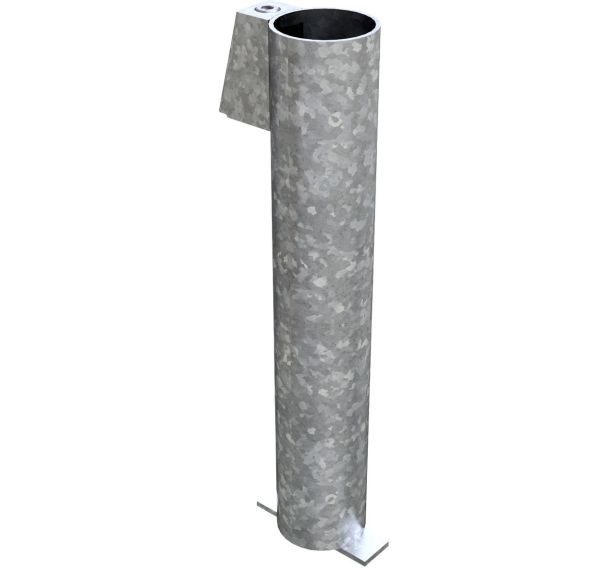 Manchon de sol avec dispotif de blocage pour poteaux tubes - Schake