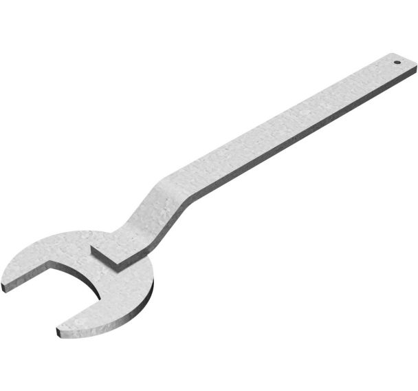 Manchon de sol pour poteau à clé acier galvanisée