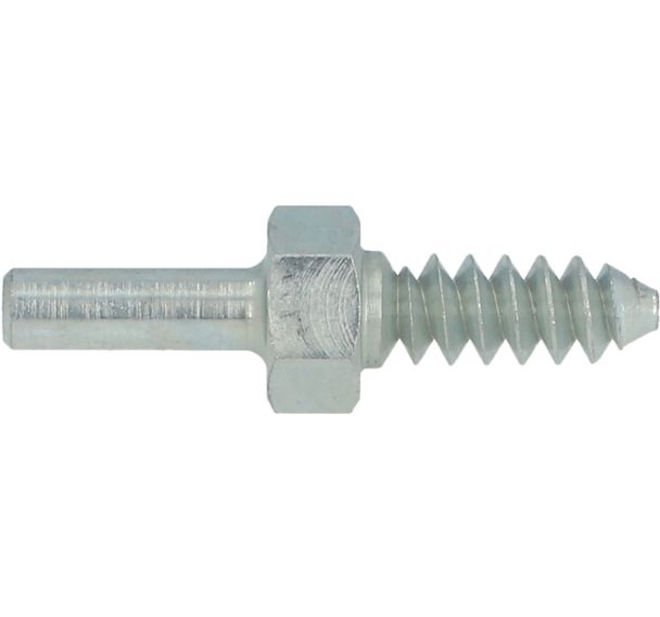 Mandrin filété pour Unitised, tige 6mm, L25mm, épaisseur inf 25mm