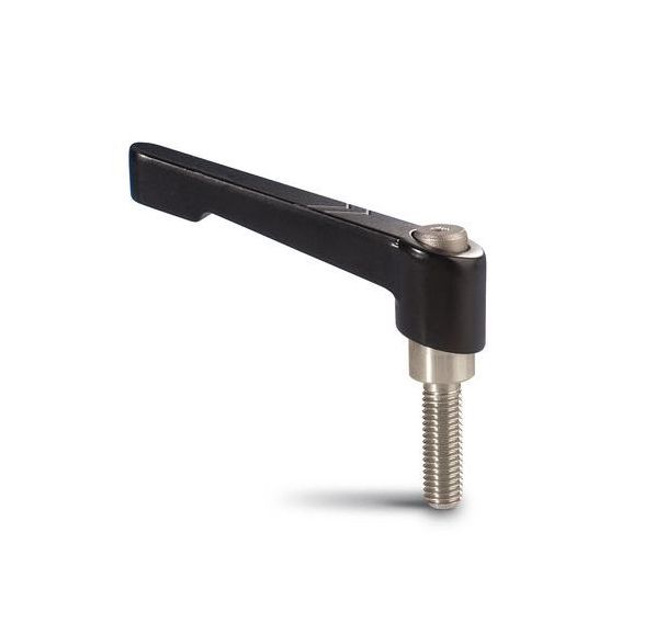 Manette indexable - Inox - Avec tige filetée