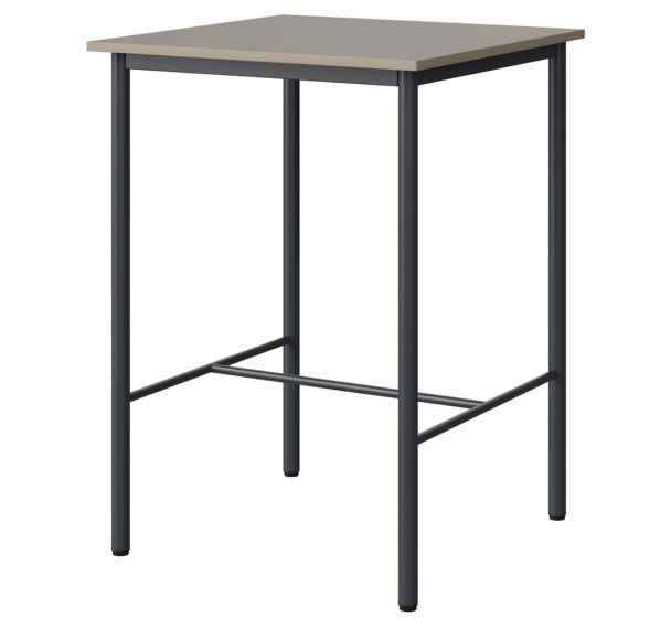 Mange-debout Malibu 80 x 80 cm - stratifié chant ABS - Manutan Expert