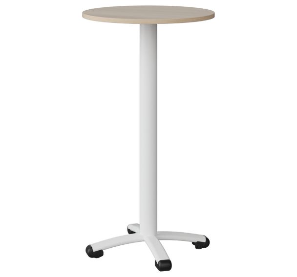 Mange-debout Malibu Ø 60 cm - stratifié chant ABS - Manutan Expert